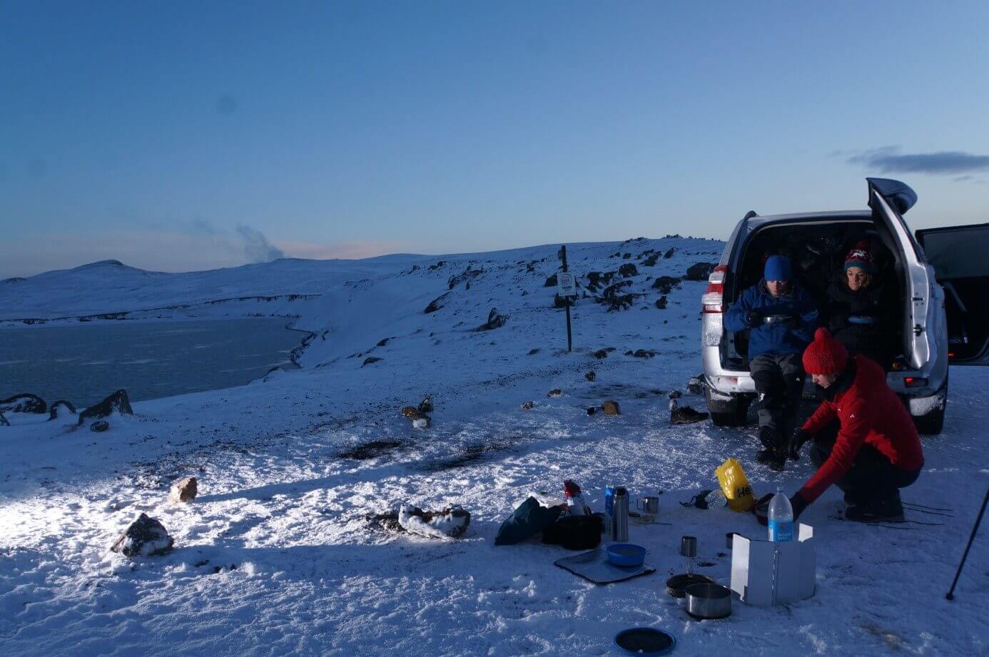 Im Winter ist Camping so gut wie überall möglich.