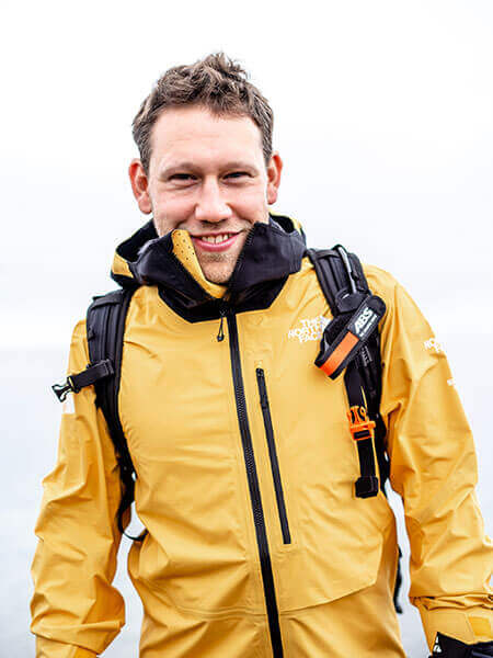 Bergfreund Benedikt in Futurelight-Montur! Foto: Mathis Dumas
