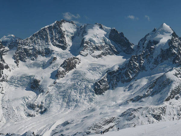 Piz Roseg (Der Gipfel ganz rechts)