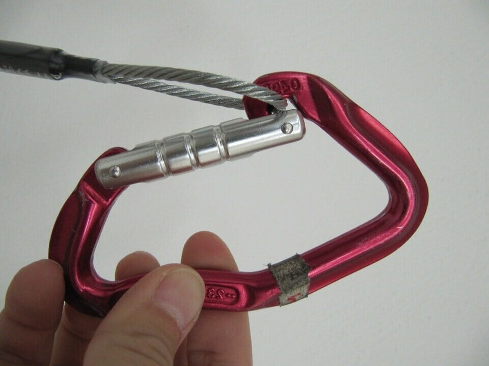 Verhackter Karabiner