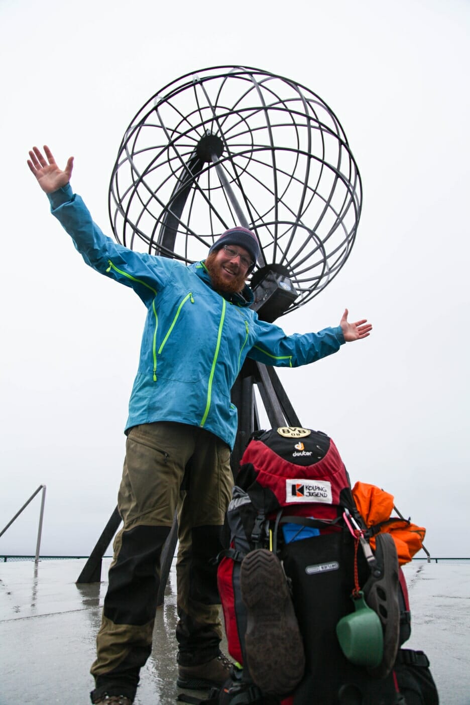Bergfreund Simon am Kap Lindesnes