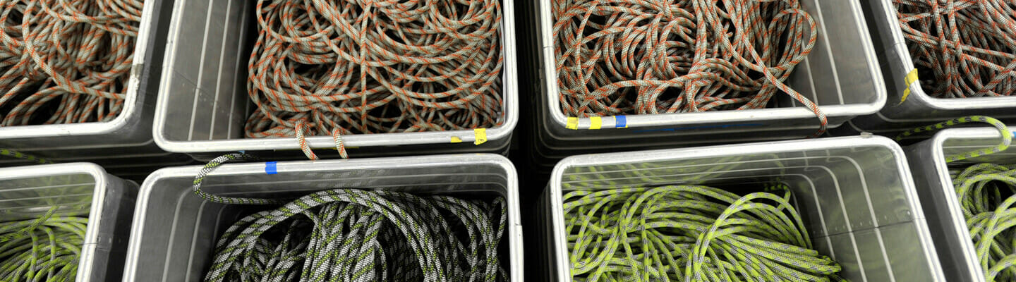 Pflege Kontrolle Kletterseil. Foto: Edelrid