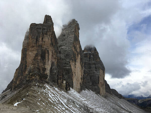 Ziel sind die drei Zinnen in den Sextener Dolomiten.