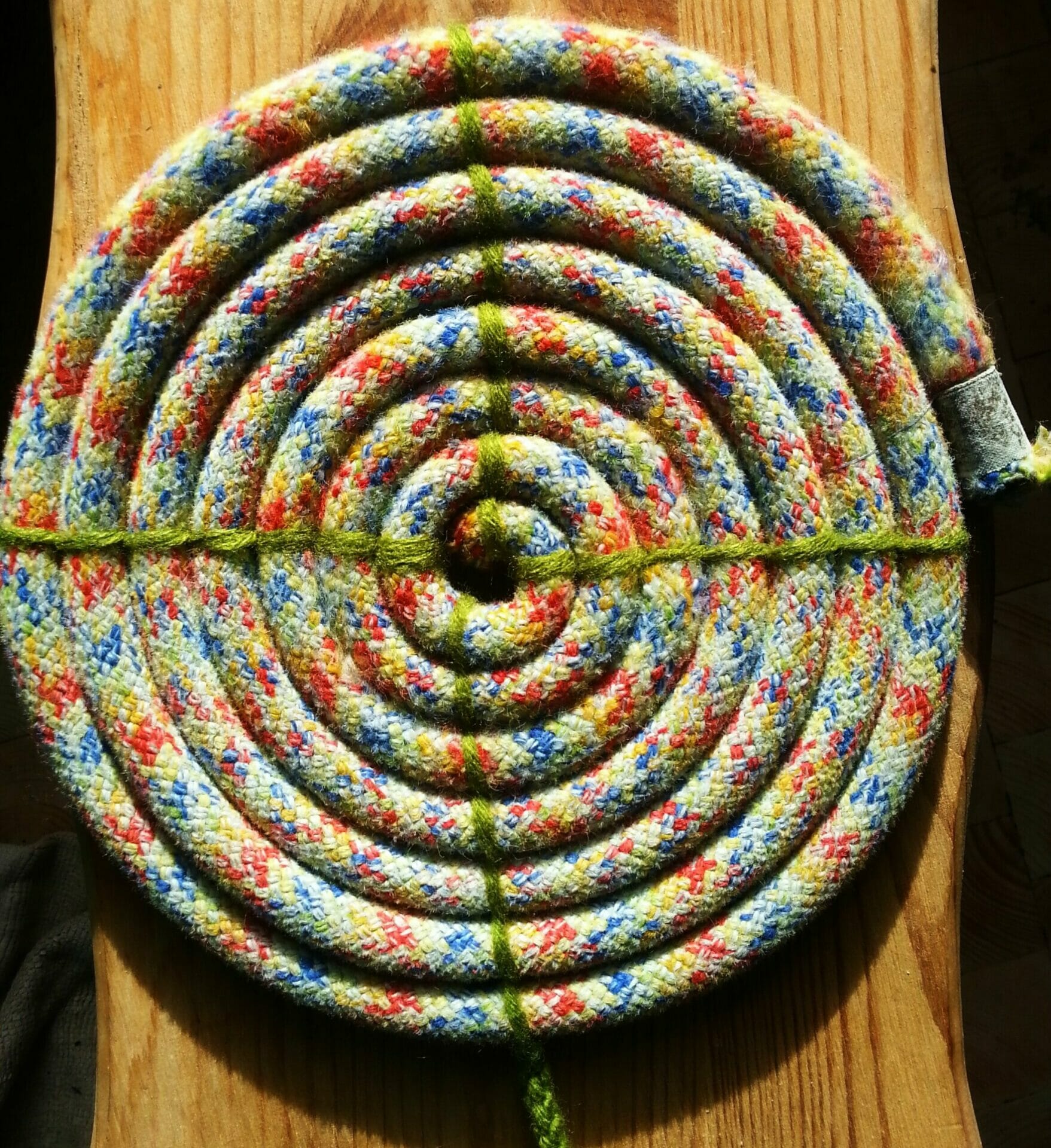 Kletterseil als Topfuntersetzer