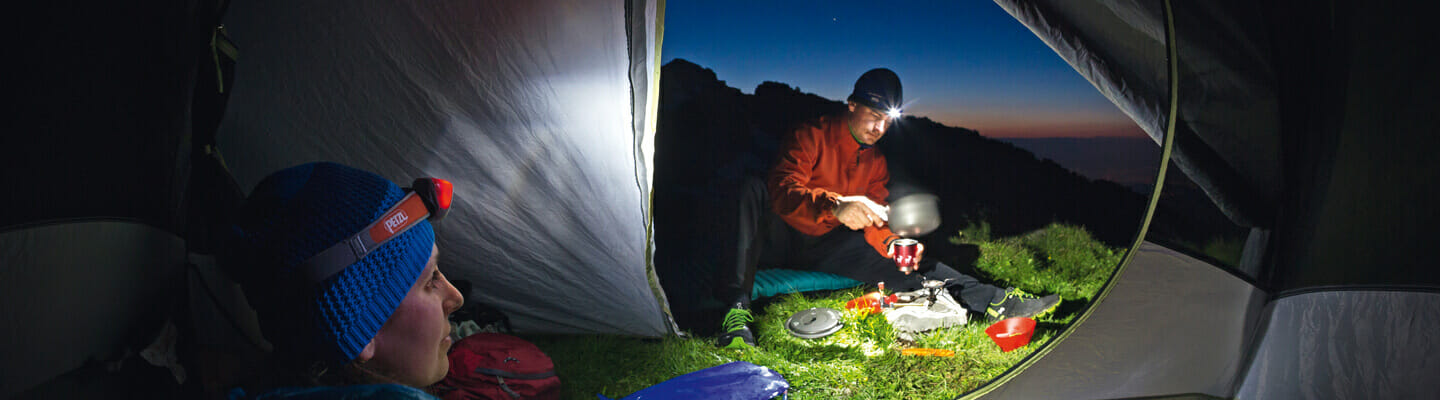 Stirnlampe. Foto: Petzl
