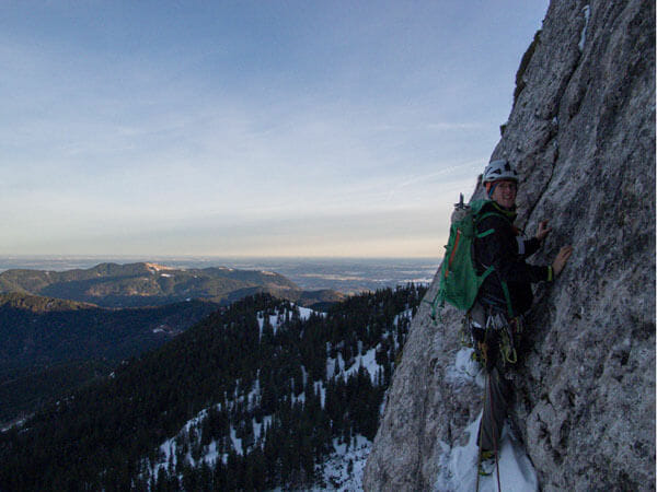 Benediktenwand Nordwand im Winter