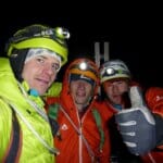 Auf dem Gipfel der Westlichen Zinne: Florian, Korbinian, Fritz Auf dem Gipfel der Westlichen Zinne: Florian, Korbinian, Fritz