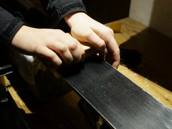 wachs abziehen nach dem skier wachsen