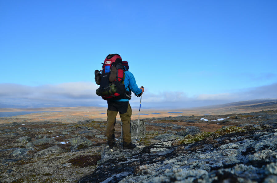 Bergfreund Simon auf seiner Solo-Tour in Norwegen