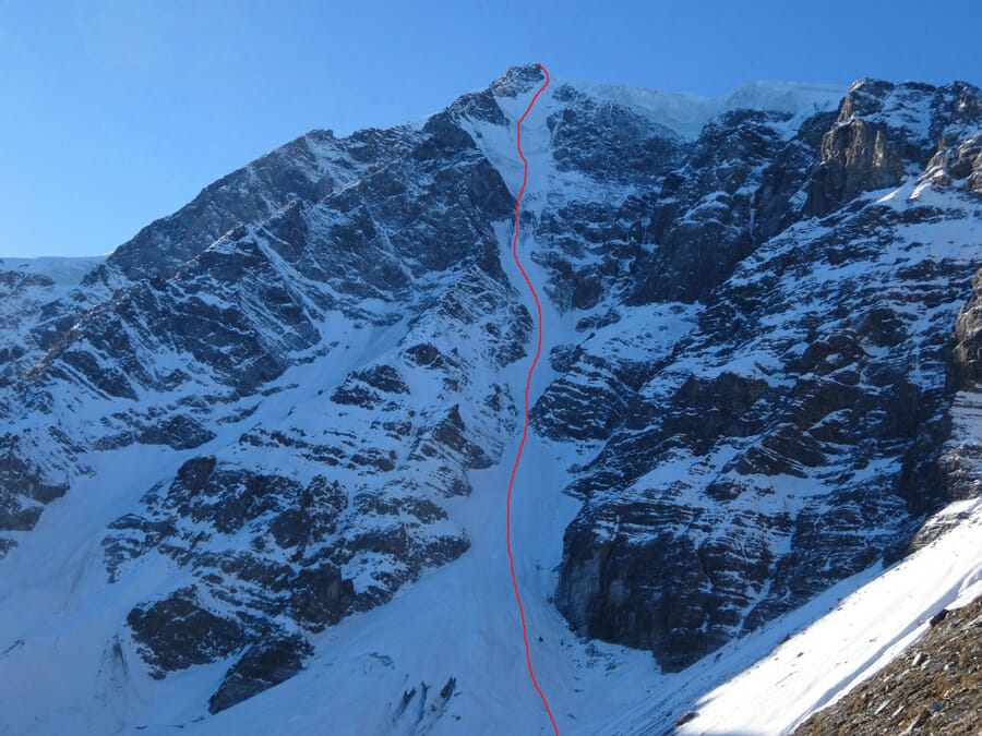 Die Ortler Nordwand und der berüchtigte Serac