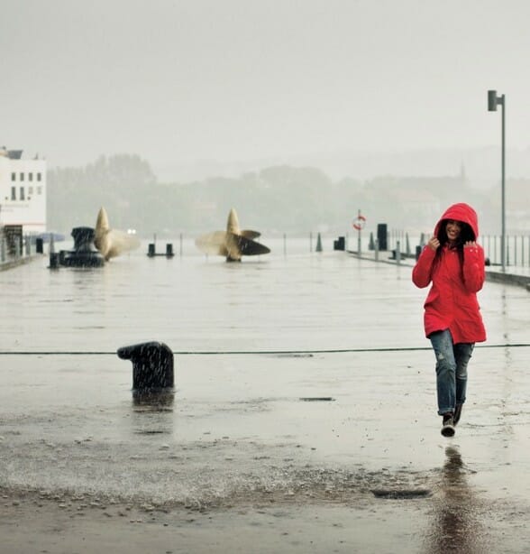 Ja, Regen kann wohl Spaß machen