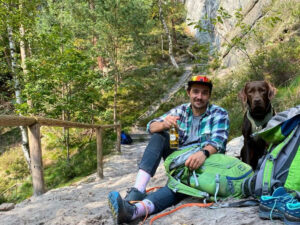 Bergfreund Pepsi nach der Wandertour
