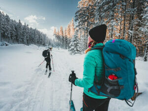 Zwei Skitourengänger