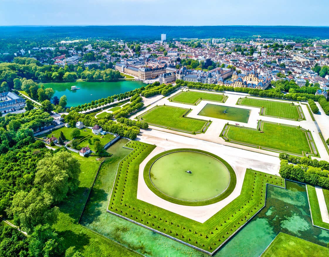 Das Schloss von Fontainebleau.