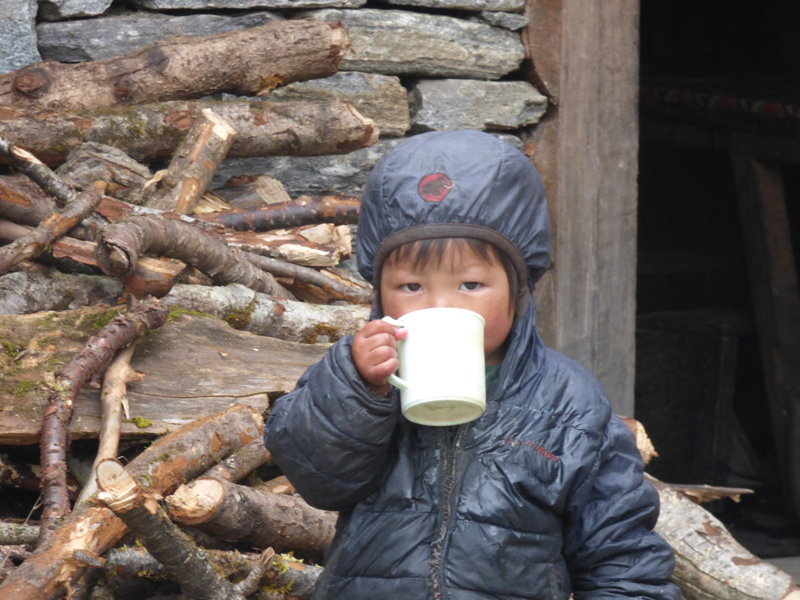 Ein Mädchen aus Nepal