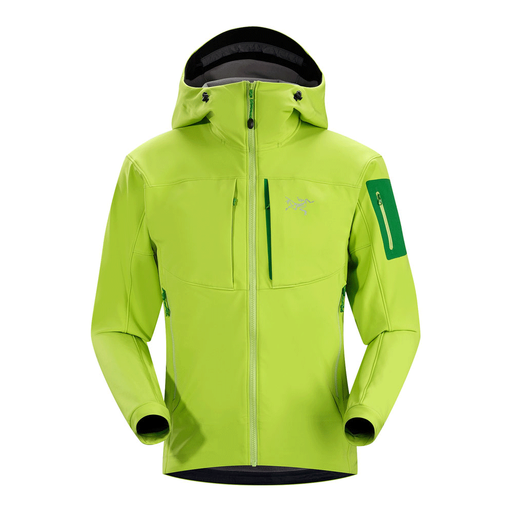 Grüne Softshelljacke