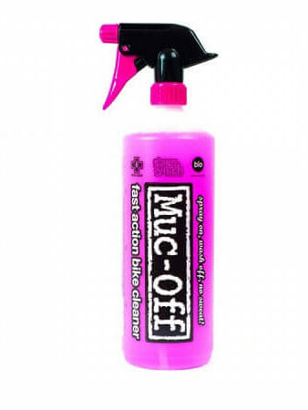 Mit Reinigungsmitteln von Muc-Off wird alles sauber!