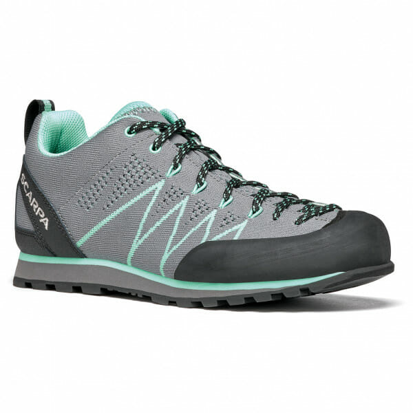 Der SCARPA-Women's Crux Air besitzt eine Schnürung bis in den Zehenbereich