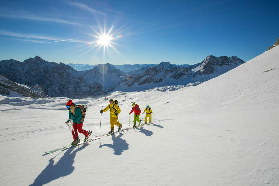 Wanderer im Schnee