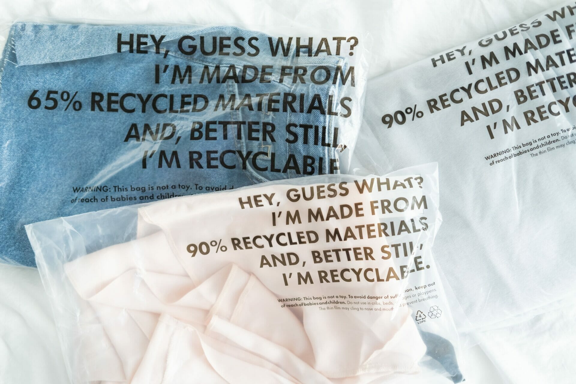 Recycelbare Verpackungen der Bergfreunde