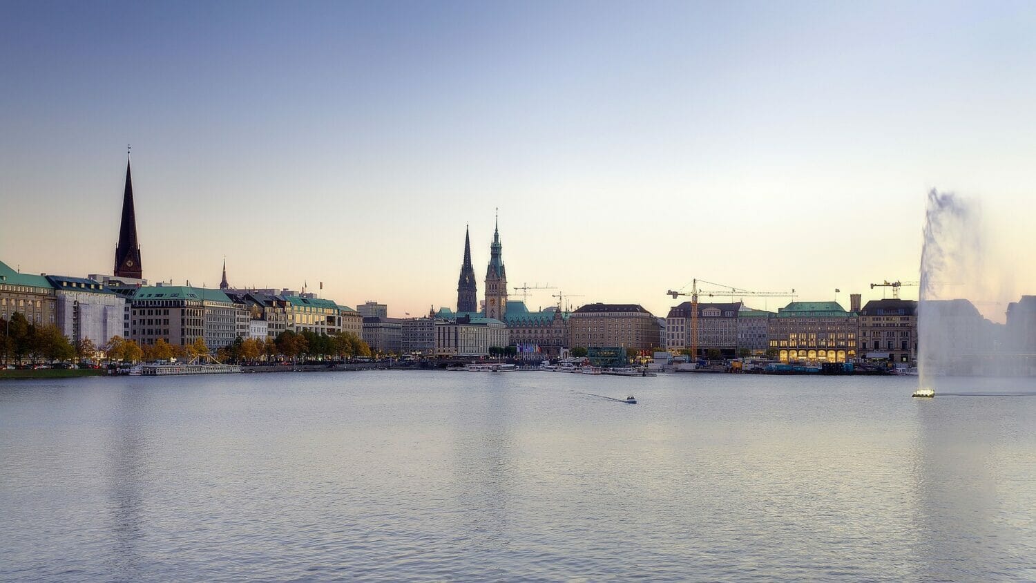 Kanufahren auf der Alster