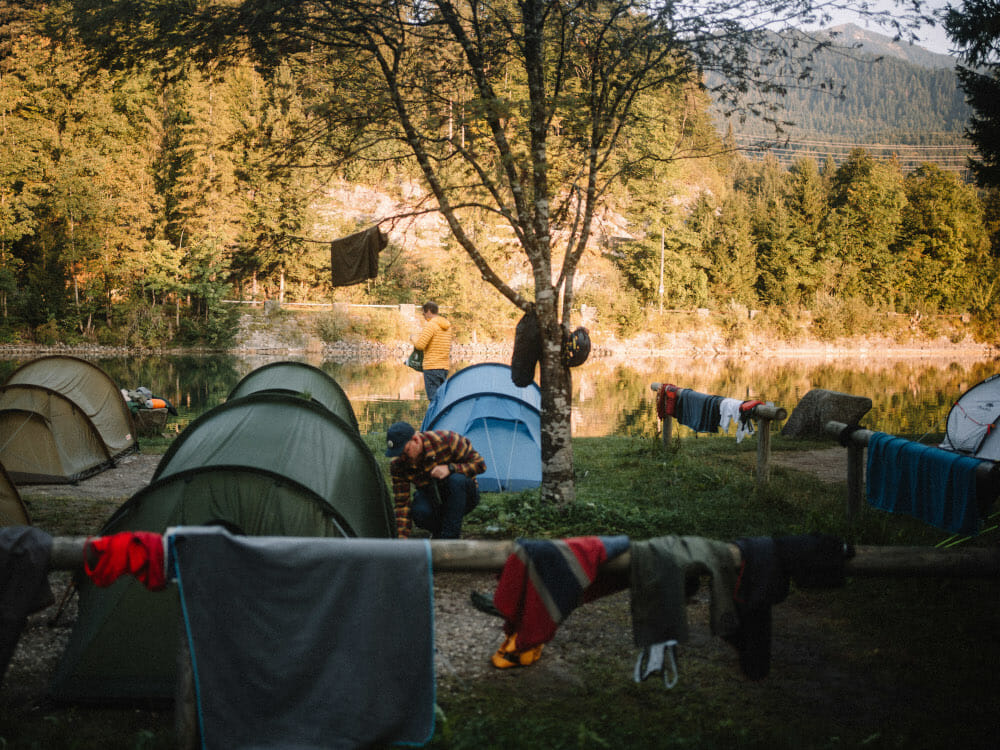 Das erste Lager wurde am Schliersee aufgeschlagen.
Foto: Lina Jakobi