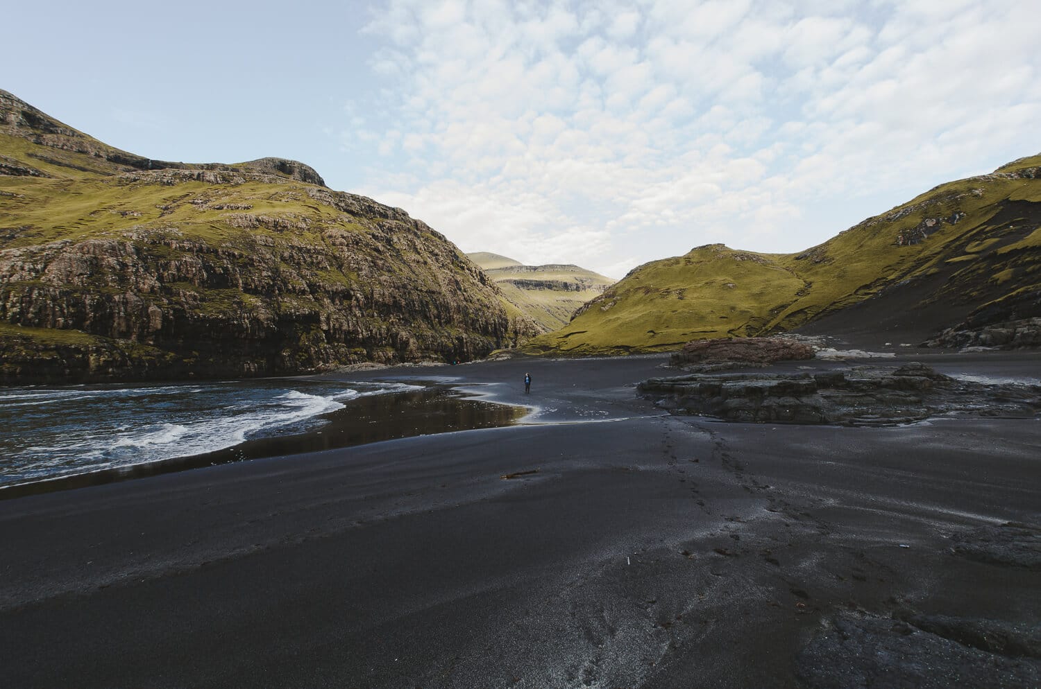Schwarzer Strand von Saksun
