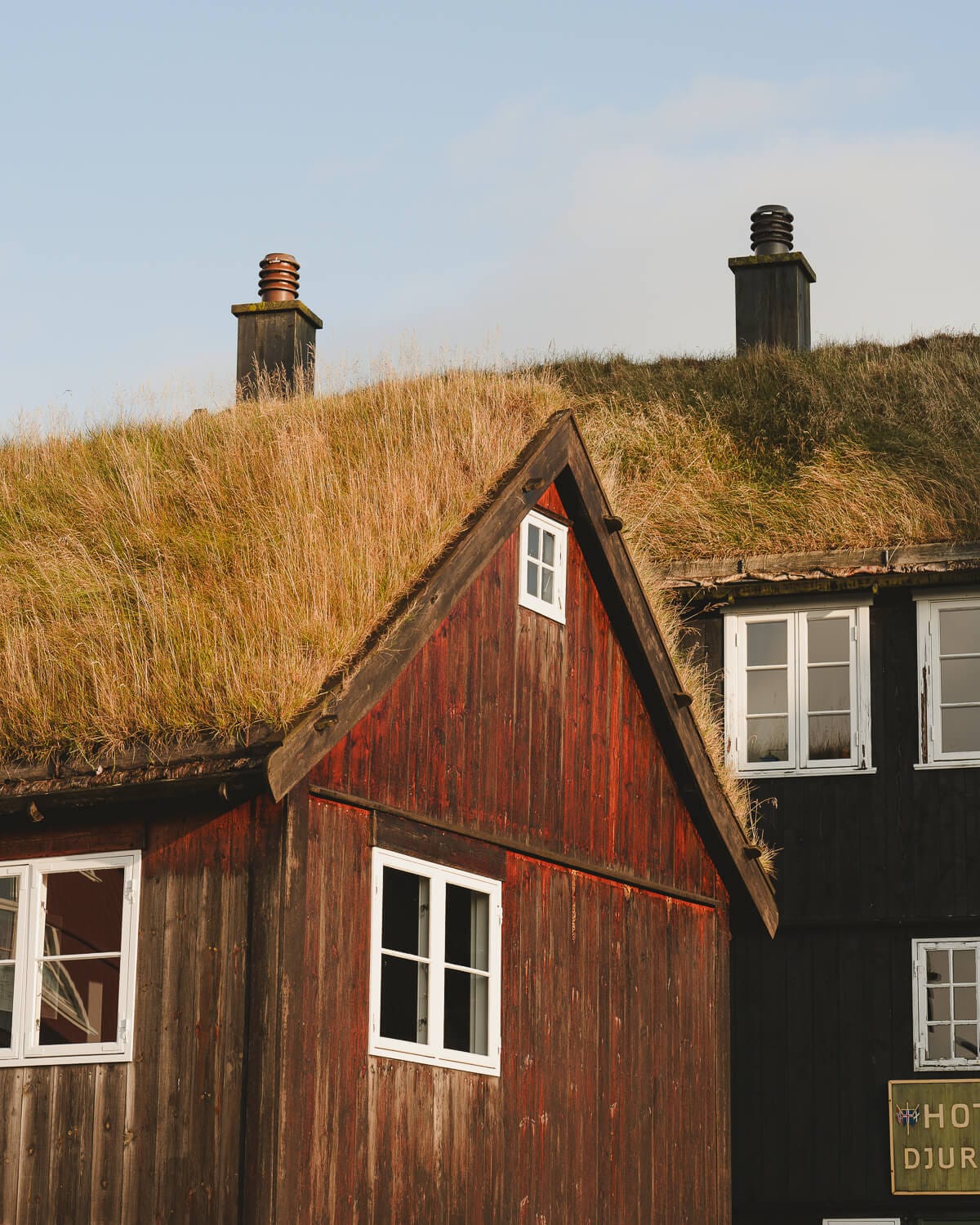 Alte Holzhäuser in Torshavn