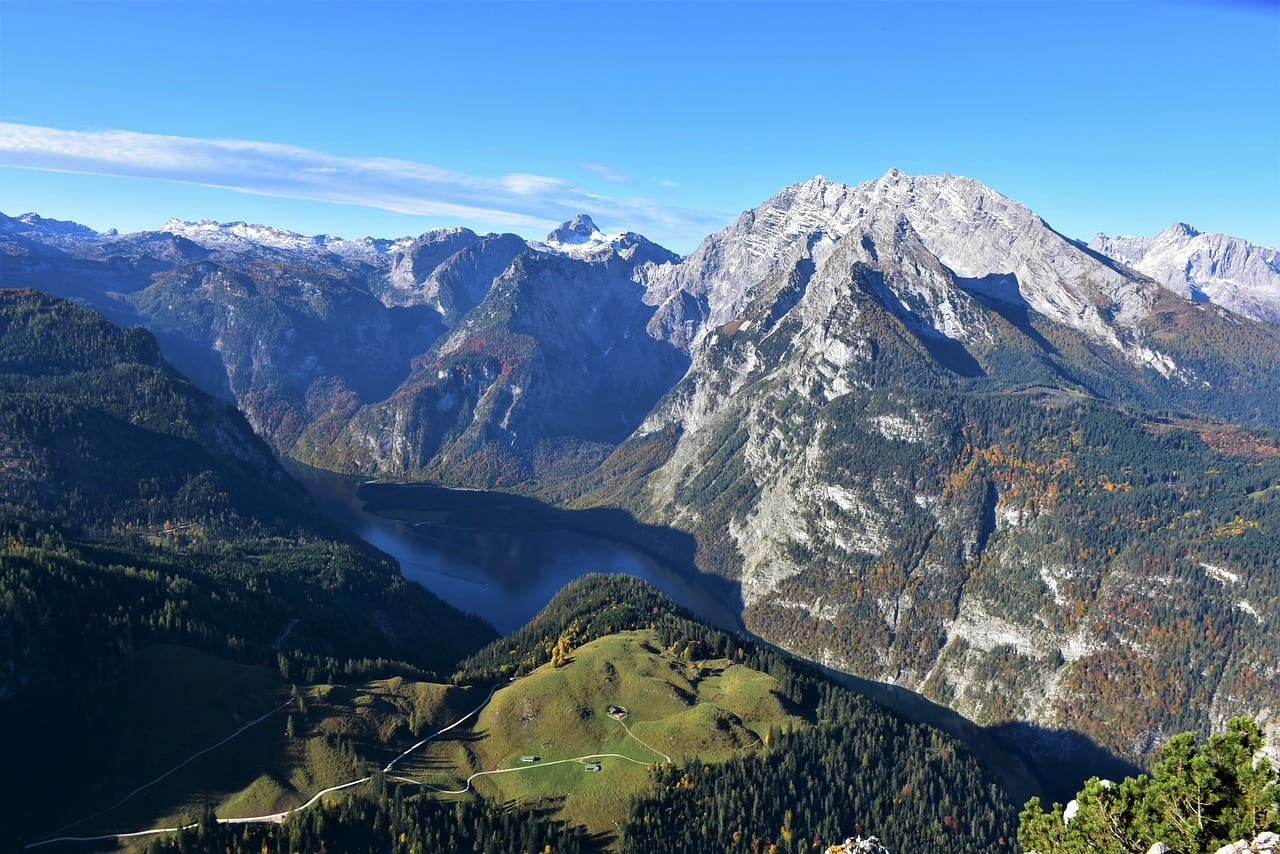 Blick auf den Königssee und den Watzmann