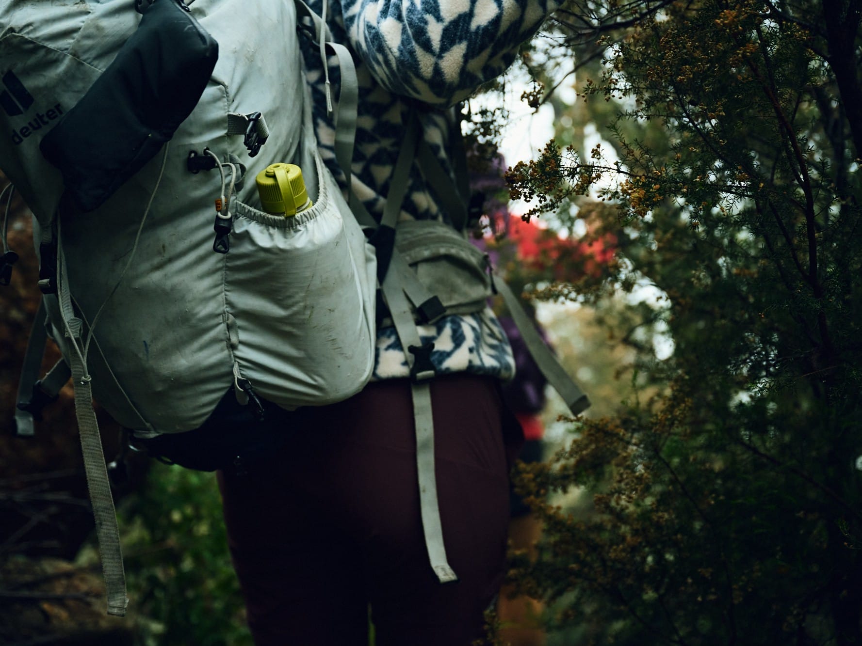 Rucksack mit Flaschenfach von hinten