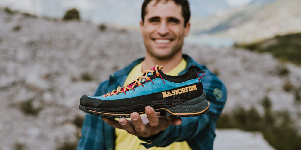 Die La Sportiva TX 4 R sind vielseitige Approachschuhe. Foto: Matteo Pavana
