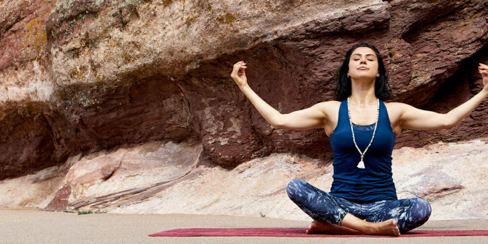 Bei der Meditation werden die Gedanken losgelassen.