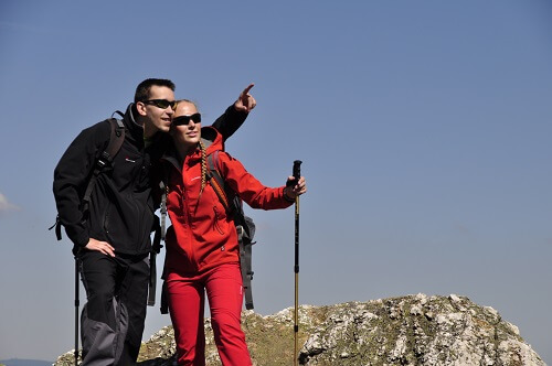 Teleskopstöcke sind ideal bei Bergtouren